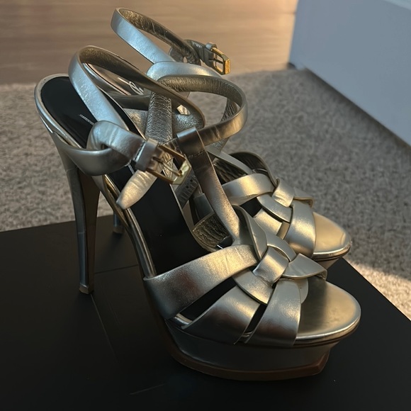 Saint Laurent Shoes - Saint Laurent heels metallic tribute